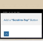 can i make a element button scrollable on hostinger