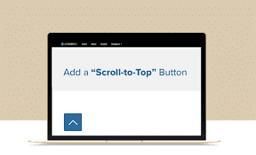 can i make a element button scrollable on hostinger